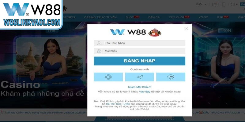 Hướng dẫn cách đăng nhập W88 chi tiết dành cho game thủ